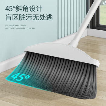 睿亿扫把簸箕套装加长手柄扫帚两件套软毛防风梳齿型撮子扫地扫帚神器