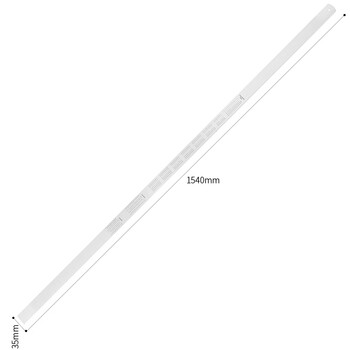 得力（deli） 1500mm 钢直尺不锈钢钢板尺刻度尺  DL8150