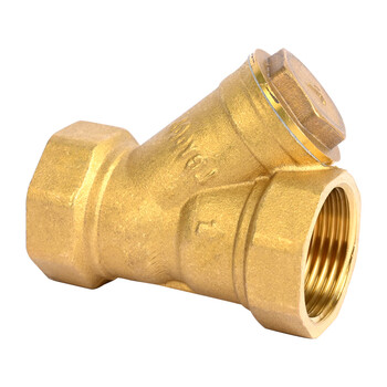 匡建仪表（CONJANT）加厚Y型黄铜过滤器 过滤杂质内螺纹Y型过滤器铜阀门 自来水管道净水阀 DN25 