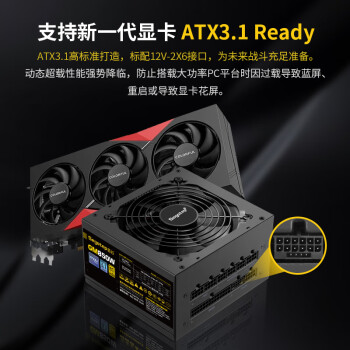 鑫谷（segotep）GM850W ATX3.1金牌全模组电源（12V-2X6支持5070Ti/5060Ti显卡/台式电脑主机箱电源）