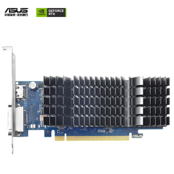华硕（ASUS）GeForce GT1030-SL-2G-BRK  办公半高 刀卡设计 家庭娱乐显卡