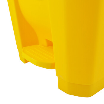 兰诗（LAUTEE）LJT2220 脚踏桶黄色医疗垃圾桶 80L 医疗废物桶