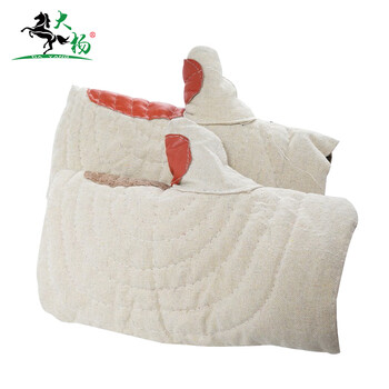 大杨HS帆布二指手套 26cm 5双 双层加棉甲布耐高温防烫烘培钢厂锅炉工厂劳保手套 定制