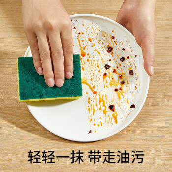 3M思高洗碗布金刚砂G6215洗碗海绵百洁布厨房吸水经典款抹布 5片装