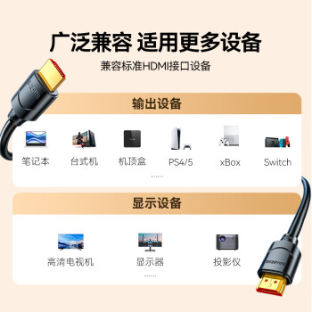 山泽 HDMI线2.0版 4K高清线2米 3D视频线工程级 投影仪笔记本电脑电视机机顶盒数据连接线 20SH8
