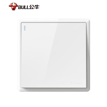 公牛（BULL）开关插座 G36系列一开单控开关86型面板G36K111白色