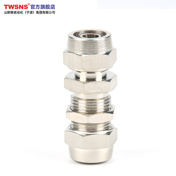 山耐斯（TWSNS）金属快拧隔板接头直通 KNPM10 拧管10mm 