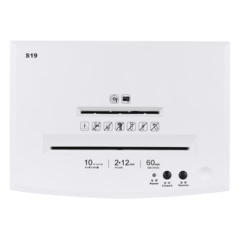 三木（SUNWOOD）5级保密办公商用碎纸机 （单次10张 持续60分钟 21L 可碎纸,光盘,卡,回形针、订书针） S19