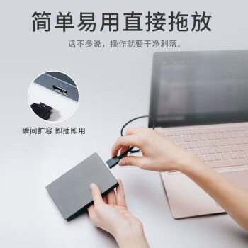 希捷（SEAGATE）4TB 移动硬盘 USB3.0 简 2.5英寸 机械硬盘 便携大容量 笔记本电脑外接 文件照片存储