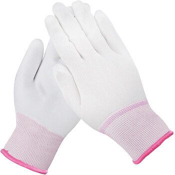  安美尚（ams） A568 PU涂掌手套 劳保手套 5包（12双/包）S码