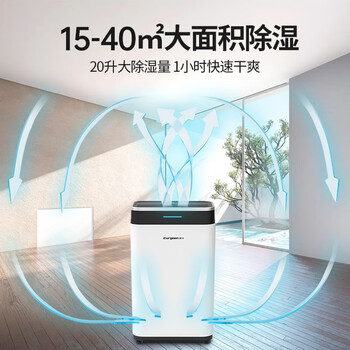 欧井（Eurgeen）除湿机/抽湿机 除湿量20升/天 家用地下室净化干衣轻音除湿器 OJ-211E
