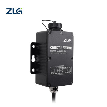ZLG致远电子 车载CAN-bus数据记录终端 多路可4G通信CANDTU系列 CANDTU-200R-mini（黑色）