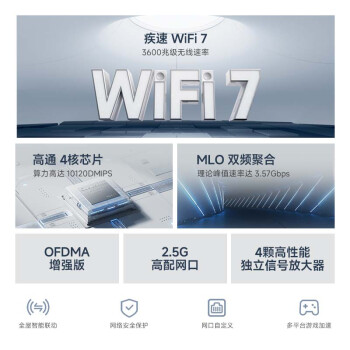 小米（MI）路由器BE3600 2.5G3600兆级WiFi7 4核高通处理器 2.5G网口 IOT联动