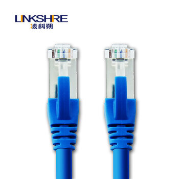 凌科朔(LINKSHIRE)六类带屏蔽网线 CAT6类成品工程纯铜高速千兆网络跳线网线 15米