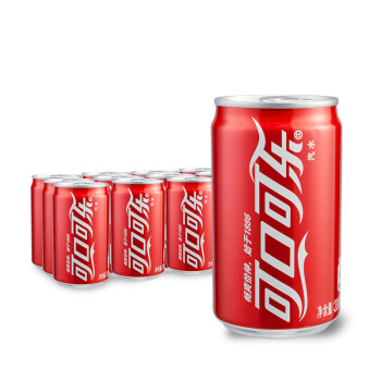 可口可乐 Coca-Cola 汽水 碳酸饮料 200ml*12罐 整箱装 迷你摩登罐 可口可乐公司出品