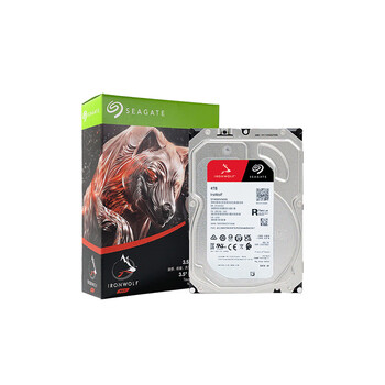 希捷（SEAGATE）NAS硬盘 4TB 256MB 机械硬盘 CMR垂直 静音低耗 数据恢复服务 3.5英寸 希捷酷狼 ST4000VN006