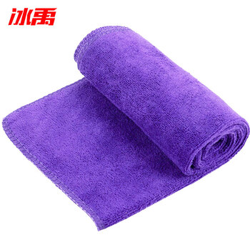 冰禹 BYjj-117 清洁抹布百洁布 装修工作毛巾清洁抹布30×60cm 紫色（10条）