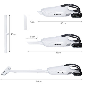 牧田(MAKITA)DCL182RFW 酒店宾馆充电手持式吸尘器 集尘袋式吸尘器