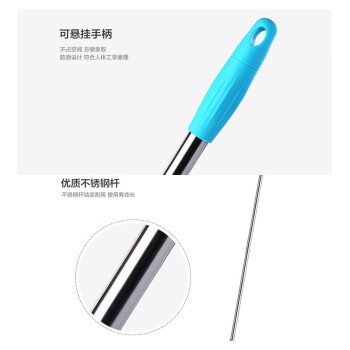 海斯迪克 HKW-65 刮水拖把 地面清洁刮卫浴瓷砖地面刮水器刮板地扫推水器38cm
