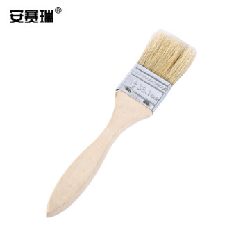 安赛瑞 木质猪毛油漆刷纯猪毛油漆刷 猪鬃毛刷 排笔刷 扫灰刷 油刷  1.5寸 毛长38mm（20把装） 22310