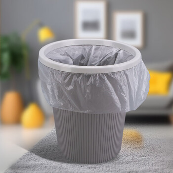 优必利 加厚垃圾袋300只 实惠装干湿垃圾分类 办公平口白色垃圾袋 45*50cm