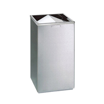南 GPX-86A 南方翻盖烟灰桶 座地垃圾桶 公用不锈钢垃圾箱果皮桶 砂钢 内桶容量32升