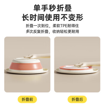 妙然2个装婴儿洗脸盆折叠盆新生儿脸盆可挂可折叠洗屁屁盆恐龙卡通