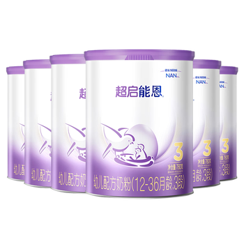 雀巢（Nestle）超启能恩部分水解适度水解奶粉3段12-36月760g*6整箱装