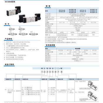 亚德客 AIRTAC 电磁阀 4V320-10DC24V