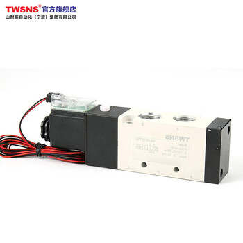 山耐斯TWSNS 气动电磁阀欧标二位五通单电控制阀Q4V110-06 DC24V