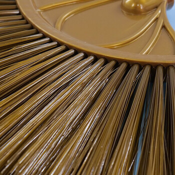 海斯迪克 除尘天花扫 可伸缩加长柄扫把 2.65m不锈钢杆扇形扫 HK-637