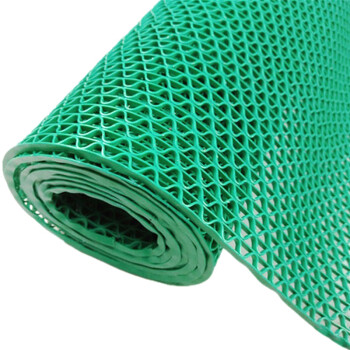 科力邦（Kelibang） 地垫 疏水垫防滑垫镂空地垫 商场门厅工厂车间隔水垫卷材 1.2m*15m*6mm 绿色 KB5052