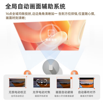 先科（SAST）C2投影仪家用智能投影机便携卧室手机投影（全封闭式光机 超清画质 光学电动对焦)