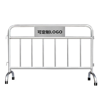 者也 不锈钢铁马护栏交通广场地铁活动围栏杆201不锈钢隔离围栏 1米*1.5米加横管