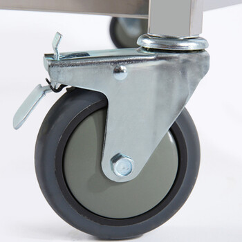 超宝（CHAOBAO）D-14C 不锈钢双层酒店餐车服务车 酒水车小号