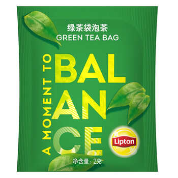 立顿（Lipton）甄选绿茶安徽黄山160g 送礼独立袋泡双囊茶包办公室下午茶2g*80包