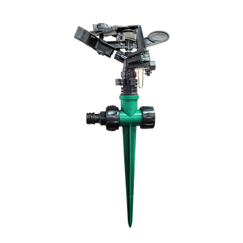 安赛瑞 塑料旋转洒水器 可串联地插自动旋转喷头 草坪绿化浇 摇臂水鸟喷头27160