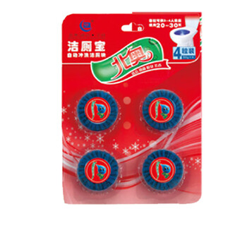 北奥（Beao）OK-K4 蓝泡泡洁厕宝  四袋装 4个/袋 马桶清洁剂 厕所清洁马桶泡腾片