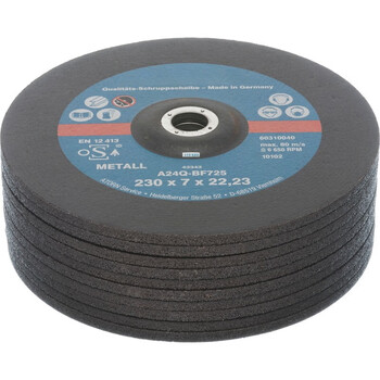 哈恩库博 HAHN+KOLB 粗研磨片180x7.0x22.2mm，硬，用于金属 76116014 25个/盒 60天