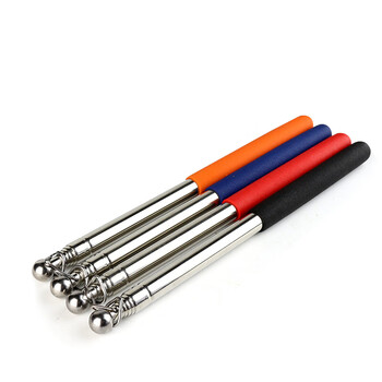 谋福(CNMF)导游旗杆 指挥棒 不锈钢伸缩旗杆 教学教鞭 教杆 教棒教棍空鼓锤缩旗杆 1.2米 黑色 9607