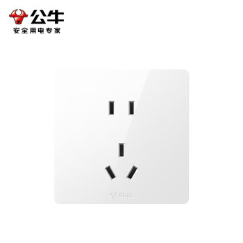公牛（BULL）明装大板开关插座 G59系列 正五孔插座  G59Z223