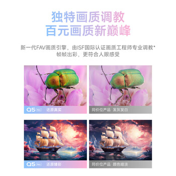 小明Q5 Neo 云台投影仪家用便携 真1080P超高清家庭影院一体机游戏投影机（300流明  已接入米家）