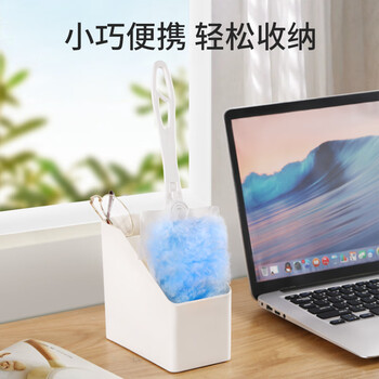 美丽雅静电除尘掸鸡毛掸子不易掉毛汽车扫灰吸灰家用1手柄+10替换装