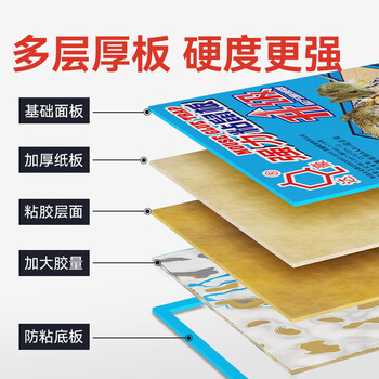 达豪 粘鼠板一强力粘板窝老鼠贴捕捉鼠神器端坚果图案老鼠胶6张
