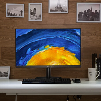 AOC 27英寸2K 100Hz超频120Hz IPS HDR10 HDMI/DP 低蓝光不闪 三边微边 节能办公电脑显示器 Q27B35