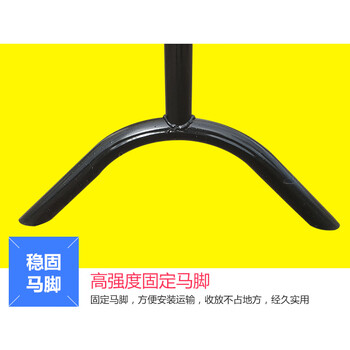 百舸 镀锌铁马护栏 道路交通施工安全隔离栏 景区商场排队围栏 32外管黄黑款1.2*2m