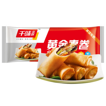 千味央厨 只为餐饮 厨师之选千味央厨 黄金春卷 全素馅 260g