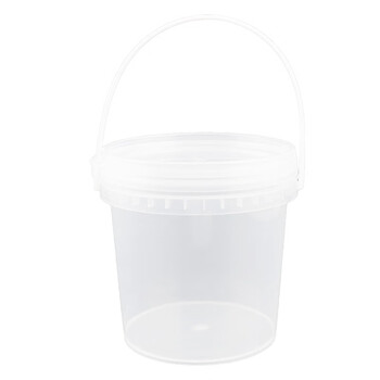 稳斯坦 WST076 透明塑料桶 密封带盖小水桶包装桶龙虾打包桶包装桶 2L