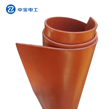 中宝电工 10KV 5mm厚1*5米/卷 红色 绝缘橡胶垫 绝缘地胶  配电室绝缘胶板