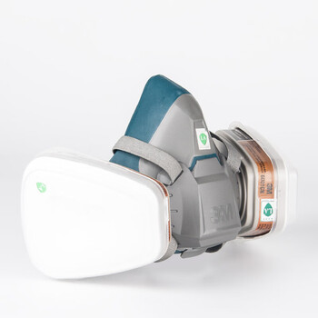 3M 6200升级版防毒面具硅胶喷漆口罩防尘防毒面罩 6502+6001硅胶喷漆套装7件套 定做